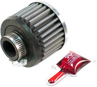 Thumbnail for Crankcase Vent Air Filter Direct Mount Chrome Top