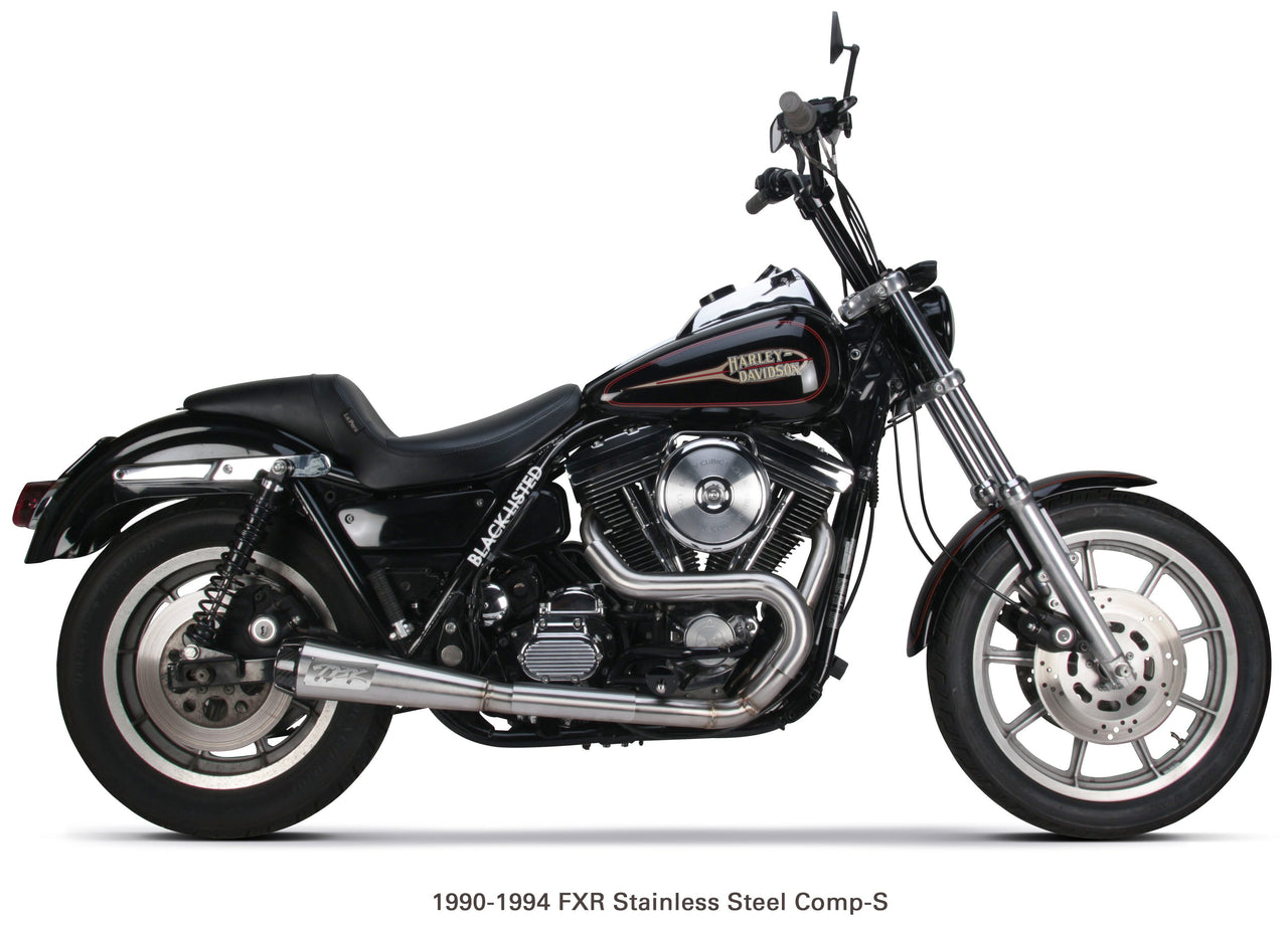 Comp S 2in1 Exhaust Fxr Brushed W/Cf End Cap