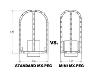 Thumbnail for Mx Style M8 Pass Footpegs Black