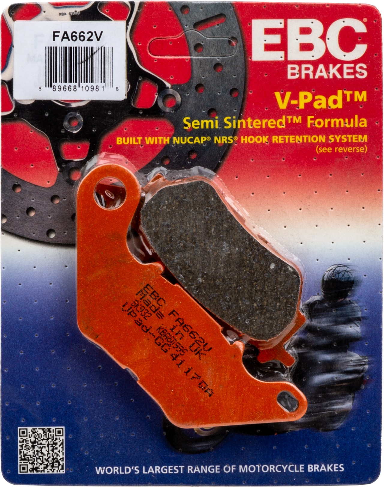Brake Pads Fa662v Semi Sintered V Series
