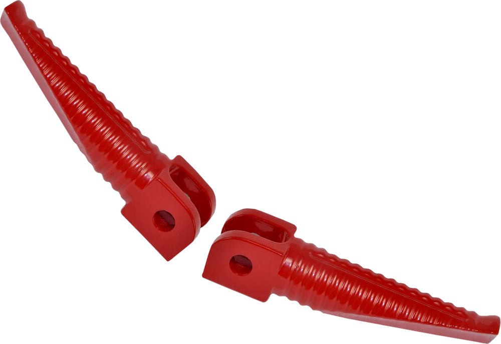 Billet Aluminum Footpegs Red Anodized