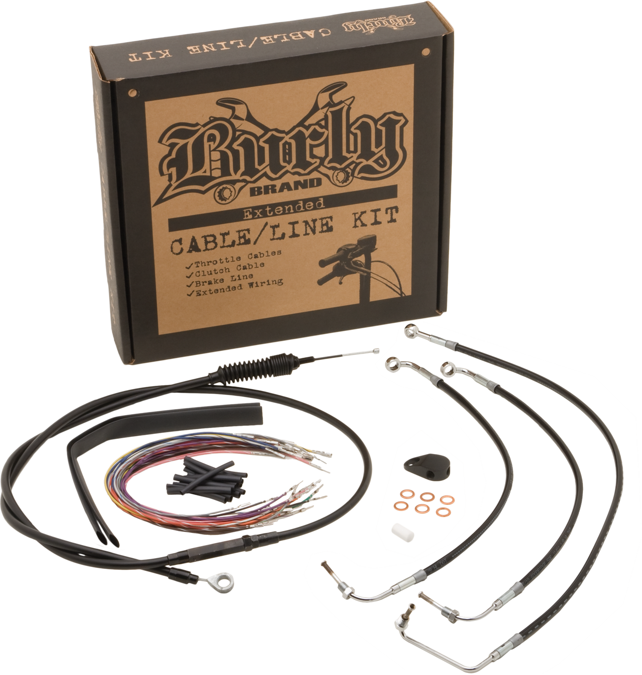 Burly Cntrl Kit 16" Ape Stainless