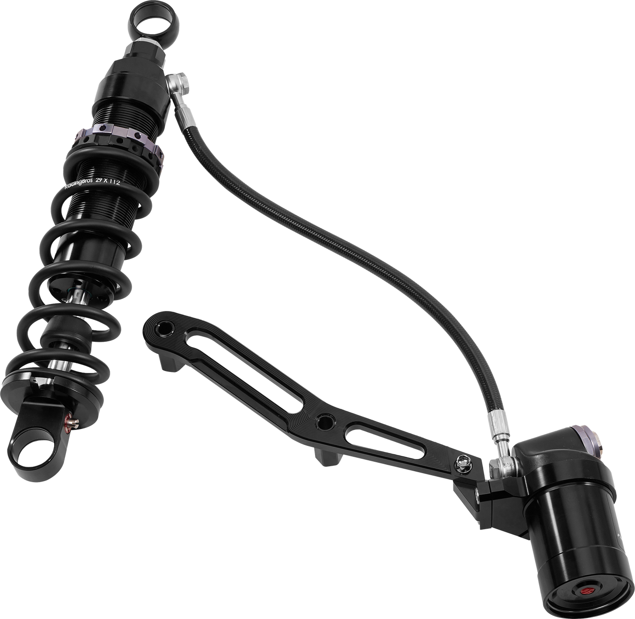 Touring Remote Res Shocks 13"Std Weight Billet Bracket