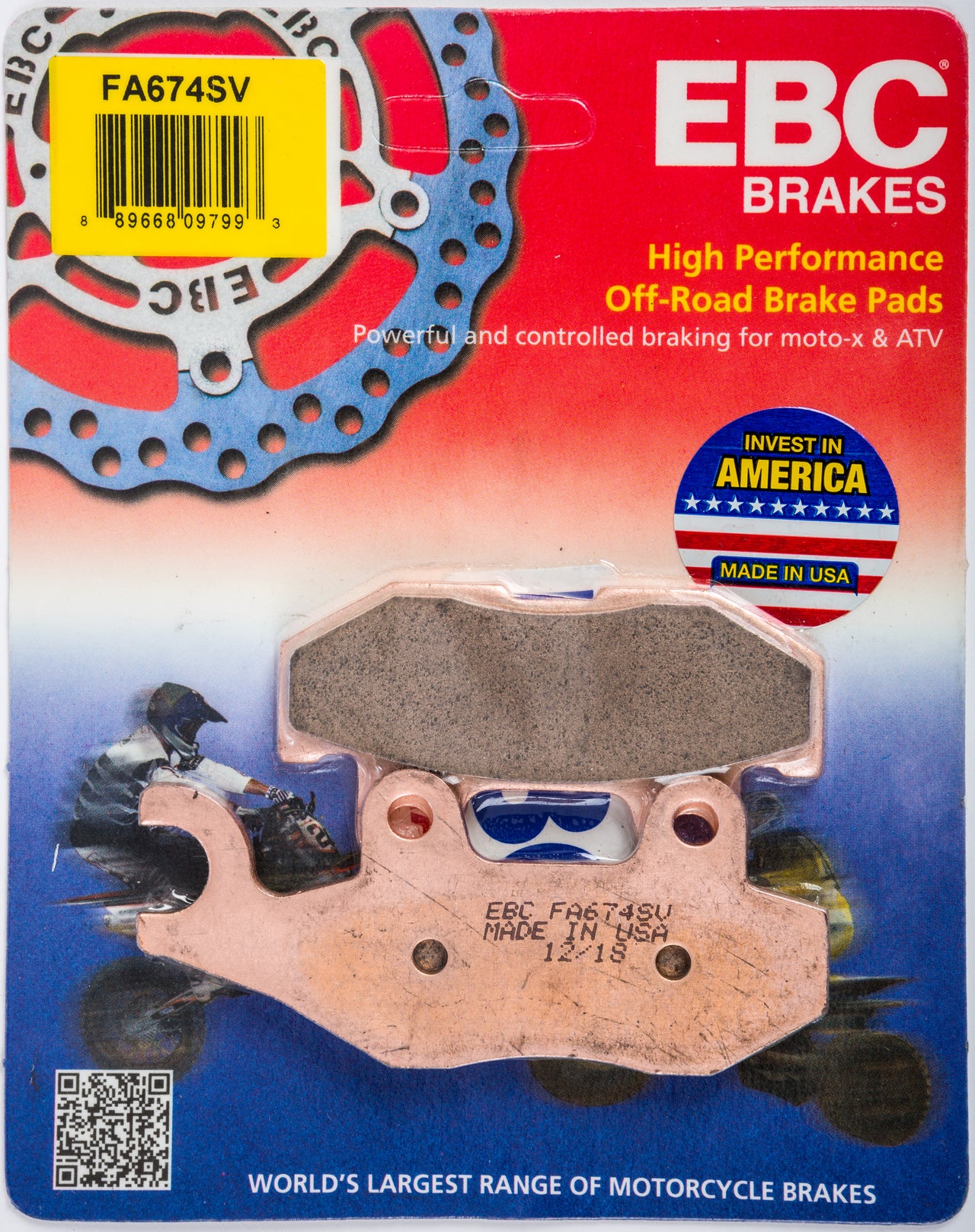 Brake Pads Fa674sv Severe Duty Sv Series