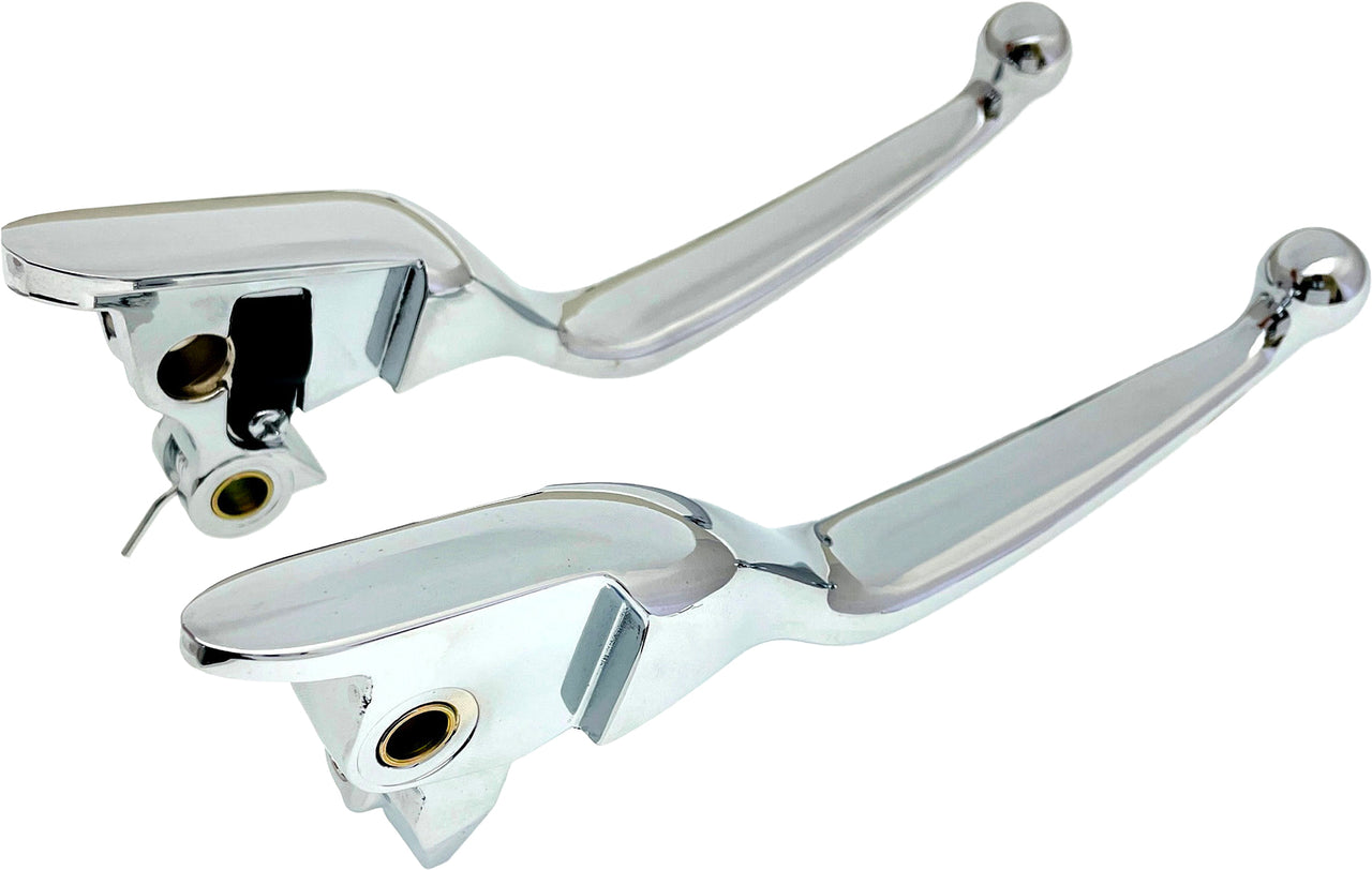 Smooth Lever Set Chrome Flt `21 Up Cbl Clutch