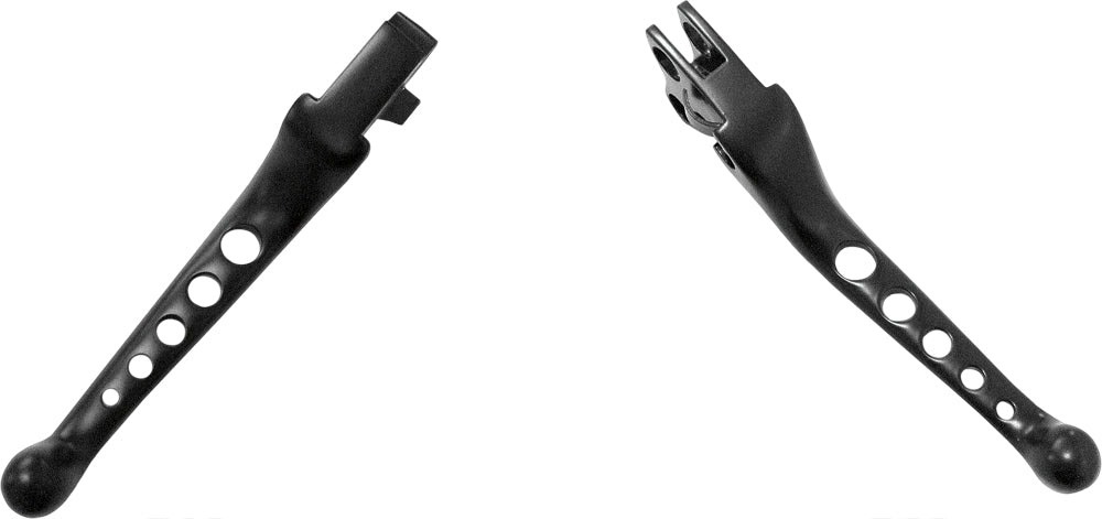 Custom Levers 5 Hole Black Big Twin 07 Up