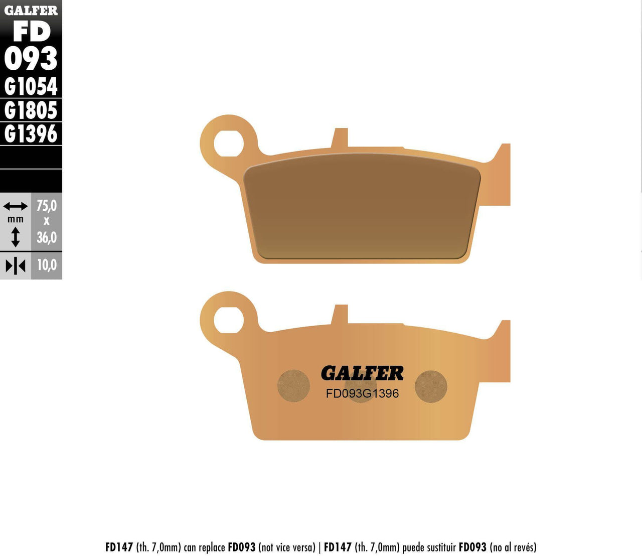 Brake Pads Sintered Fd093g1396
