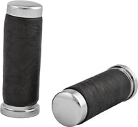 Thumbnail for Grips Leather Chrome W/O Throttle Sleeve