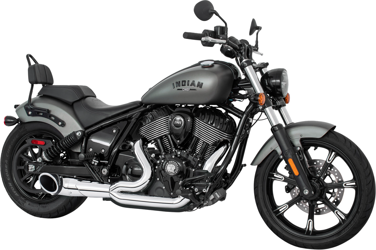 Turnout 2 1 4.5" Combat Endcap Indian Chief Ch/Bk