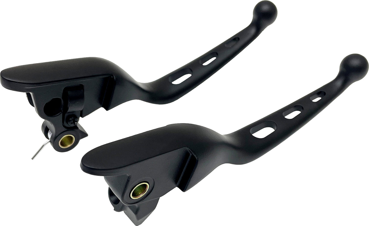 Tri Hole Lever Set Black Flt `21 Up Cbl Clutch
