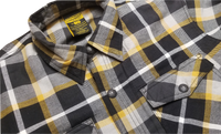 Thumbnail for SCORPION EXO Covert Flannel Shirt - White/Yellow - Part Number 13803-8 - 3X