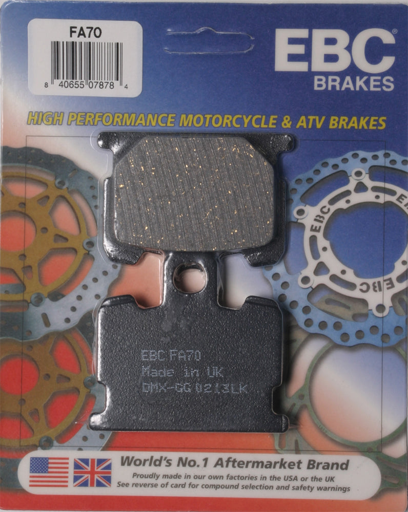 Brake Pads Fa70 Organic