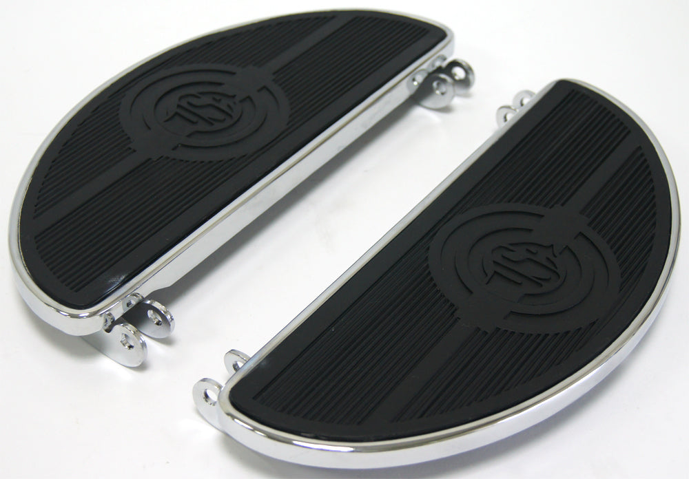 Floorboard Set Oval W/Usa Logo Flst 86 17 Flt 84 Up