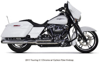 Thumbnail for Comp S 2in1 Exhaust Touring M8 Chrome W/Cf End Cap