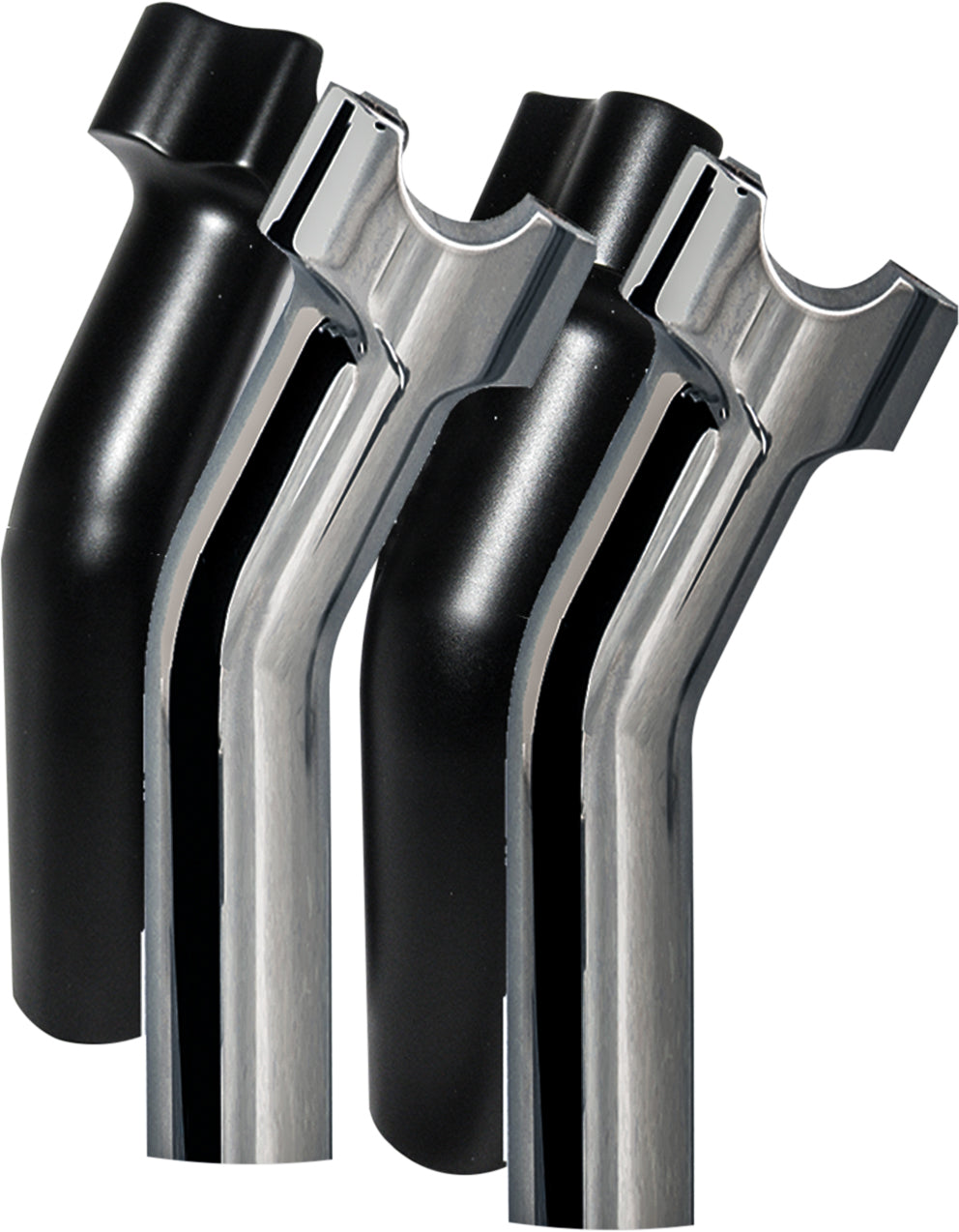 Chubby 5.5" Pullback Risers Chrome