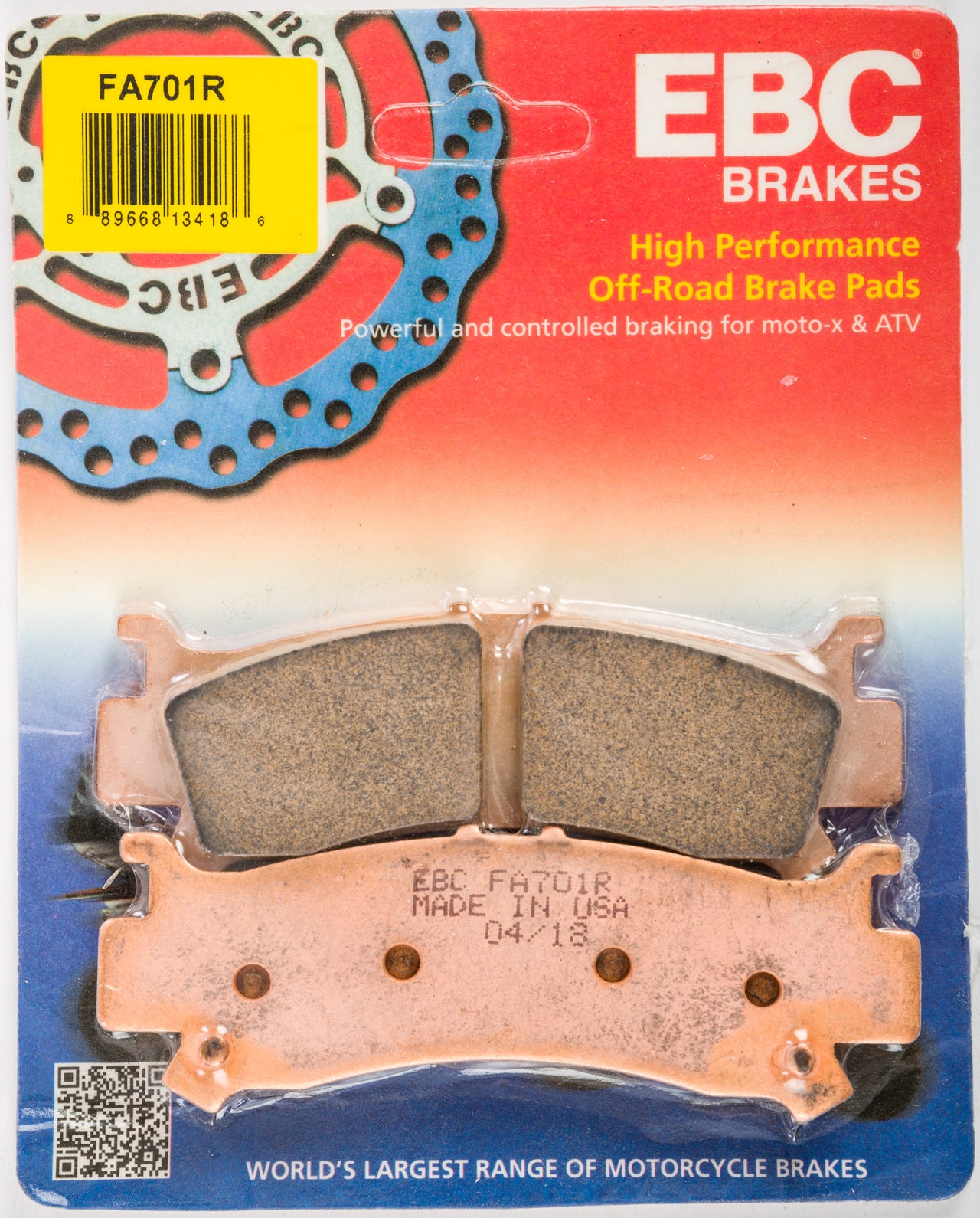 Brake Pads Fa701r Sintered R Series