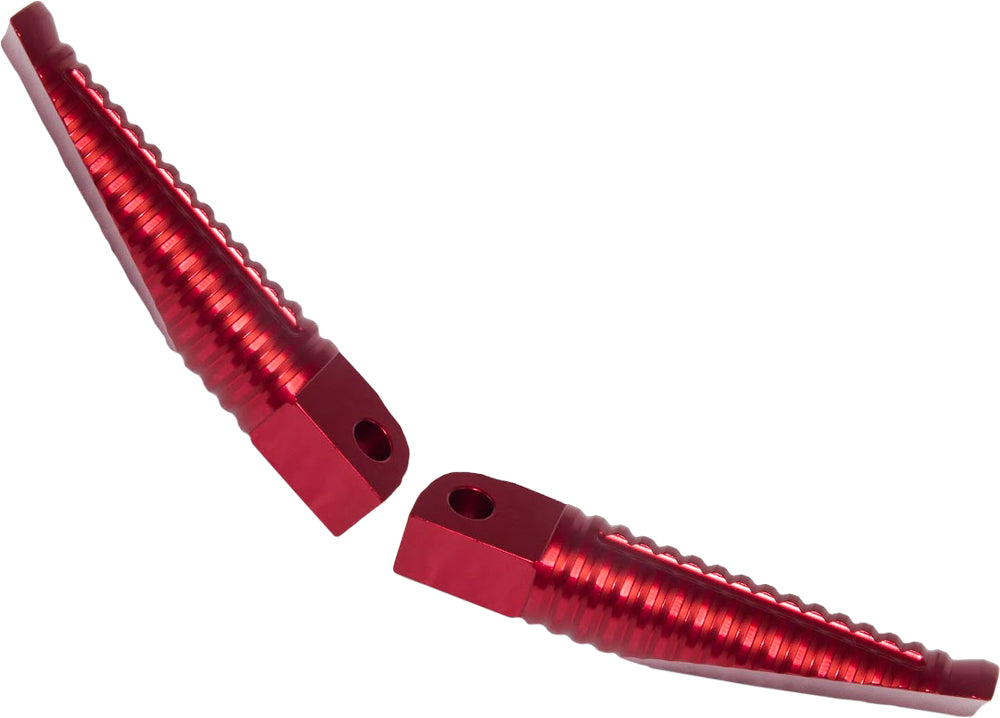 Billet Aluminum Footpegs Red Anodized