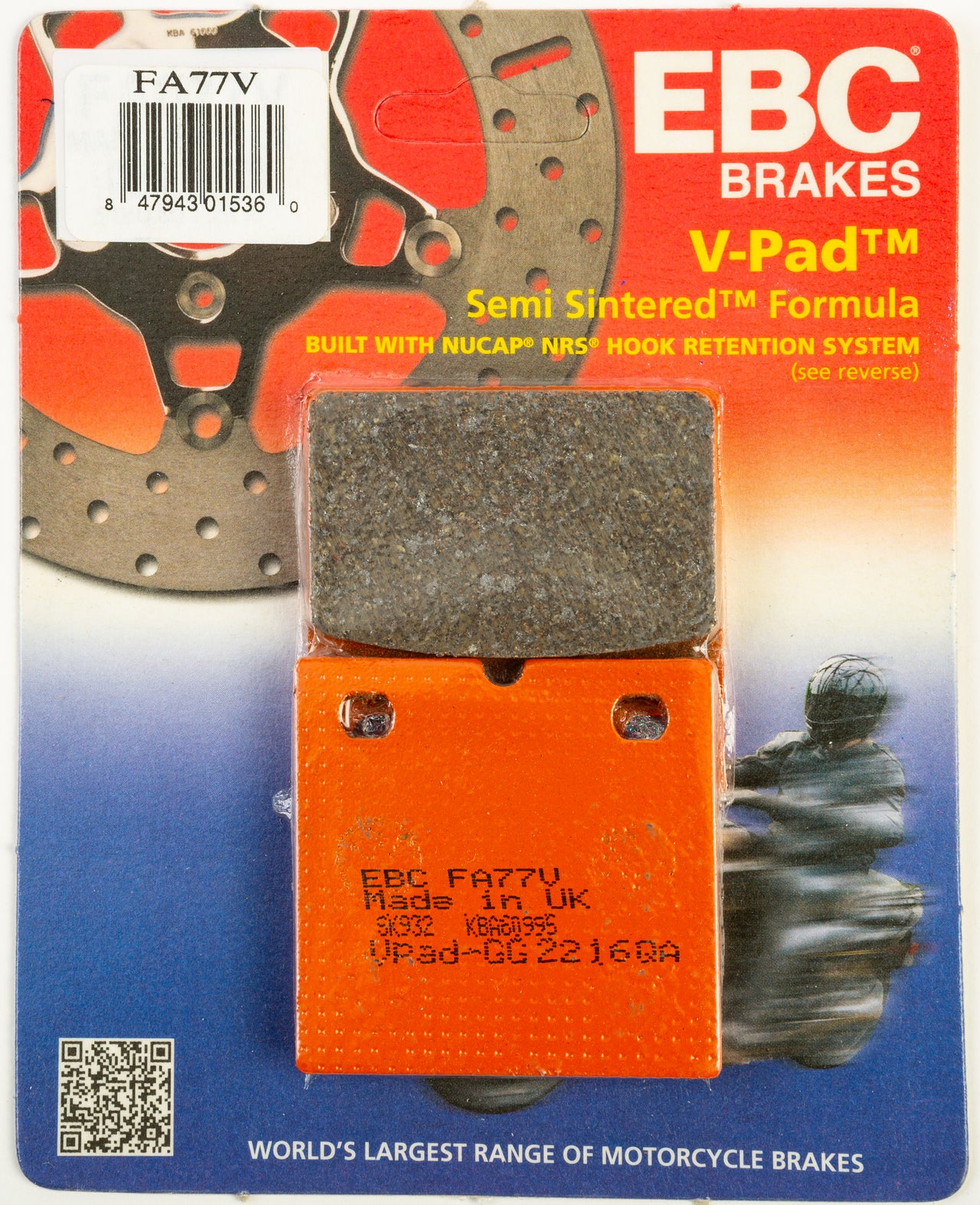Brake Pads Fa77v Semi Sintered V Series