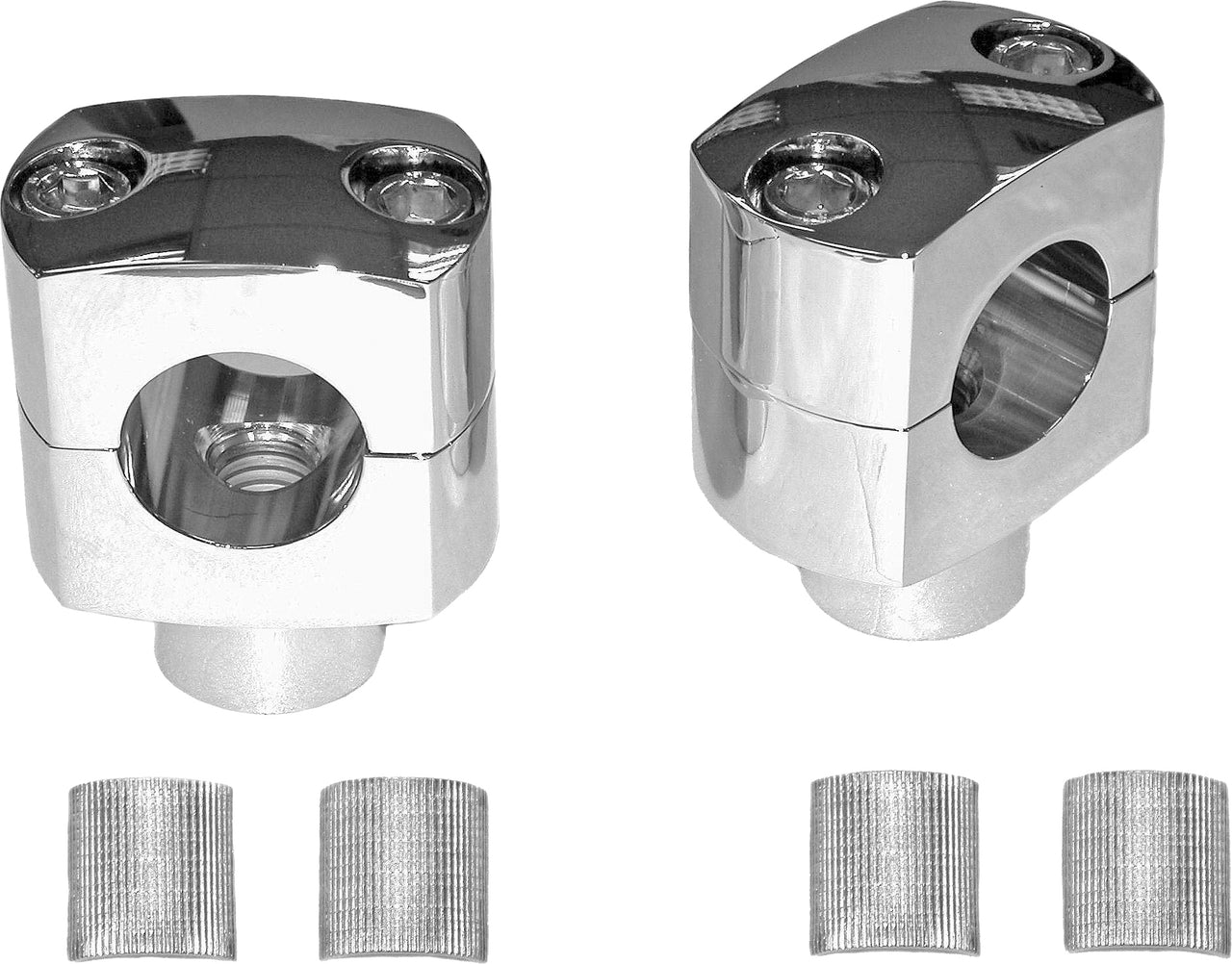 Square Billet Risers Chrome