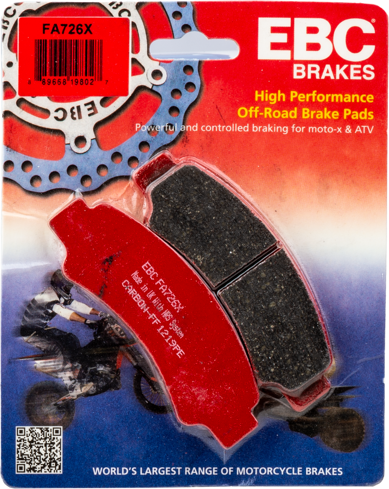 Brake Pads Fa726x Carbon X Series