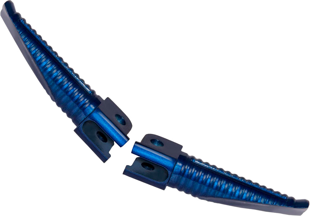 Billet Aluminum Footpegs Blue Anodized