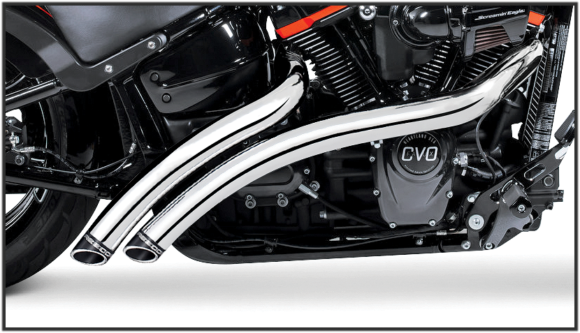 Radical Radius Chrome W/Black Tip M8 Softail
