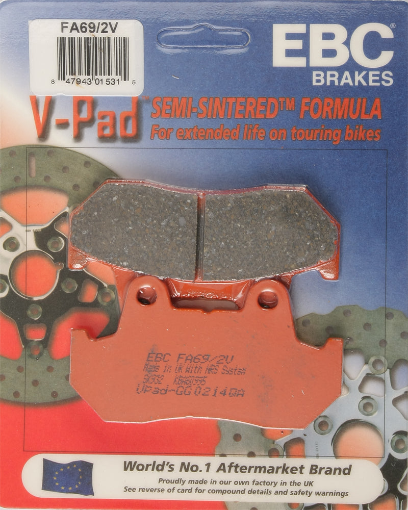 Brake Pads Fa69/2v Semi Sintered V Series