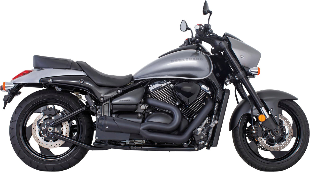 Exhaust Outlaw 2 Into 1 Black Suz