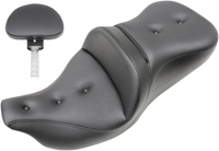 Thumbnail for SADDLEMEN Roadsofa* Seat - Pillow Top - with Backrest - Black - '09-'23 FLHTCUTG 808-07B-181TBR