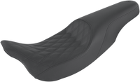 Thumbnail for SADDLEMEN Profiler Seat - Front Lattice/Rear Smooth - Black - FL 808-07B-149