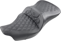 Thumbnail for SADDLEMEN Roadsofa* Seat - Full Lattice Stitch - without Backrest - Black - '09-'23 FLHTCUTG 808-07B-182T