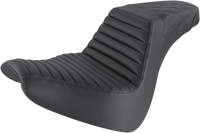 Thumbnail for SADDLEMEN Step-Up Seat - Front Tuck-n-Roll/Rear Lattice Stitch - Black - FXBR/S '18-'20 818-31-176