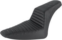 Thumbnail for SADDLEMEN Step-Up Seat - Front Tuck-n-Roll/Rear Lattice Stitch - Black 812-26-176