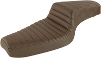 Thumbnail for SADDLEMEN Step-Up Seat - Front Tuck-n-Roll/Rear Lattice Stitch - Brown 879-03-176BR