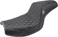 Thumbnail for SADDLEMEN Seat - Pro Series SDC Performance Without Backrest - Full Lattice Stitch/Lumbar Gripper - Black SC88209DB