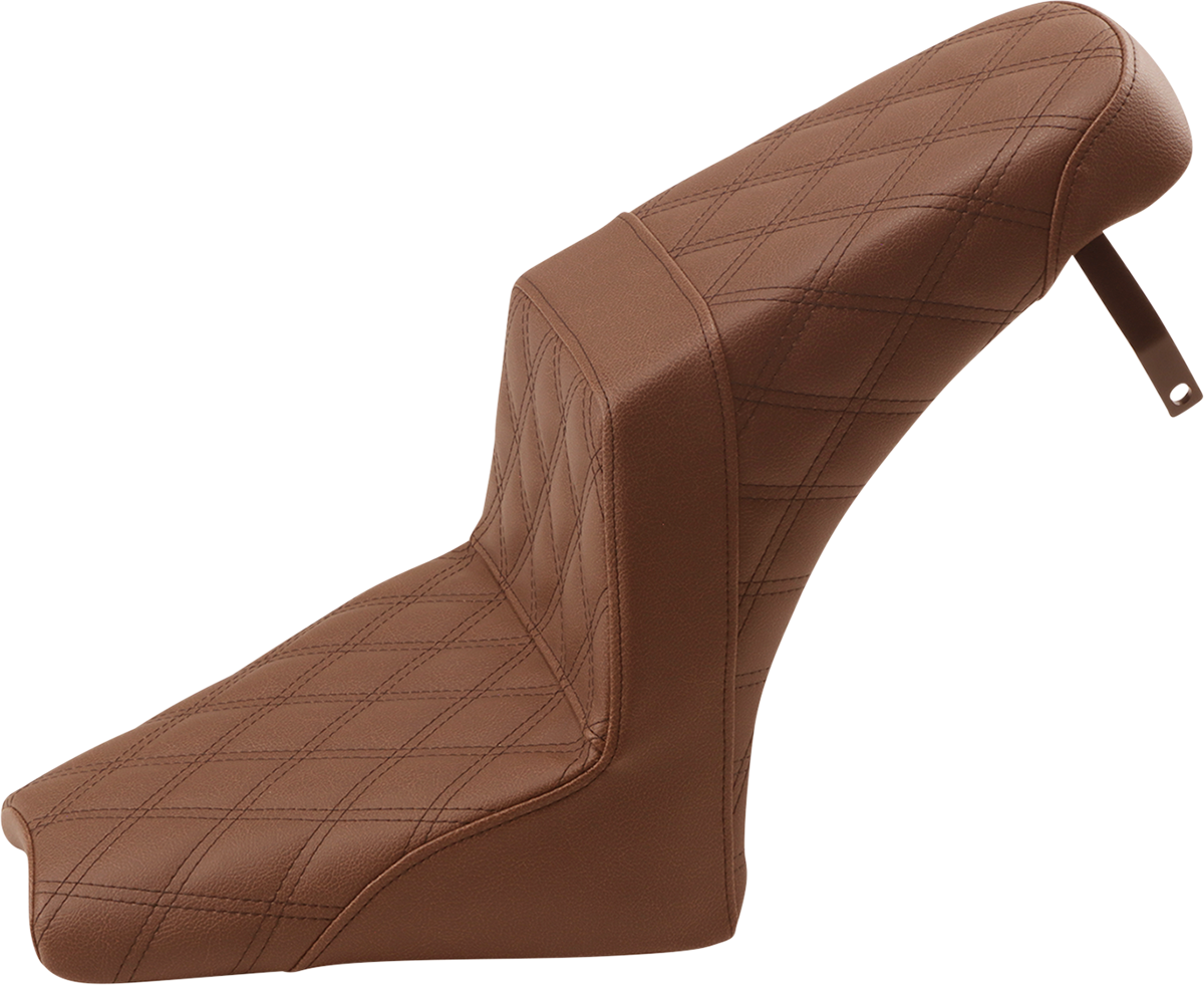 SADDLEMEN Step-Up Seat - Full Lattice - Brown - Scout Bobber I18-33-175BR