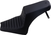 Thumbnail for SADDLEMEN Step-Up Seat - Front Tuck-n'-Roll/Rear Smooth - Black - Scout Bobber I18-33-171