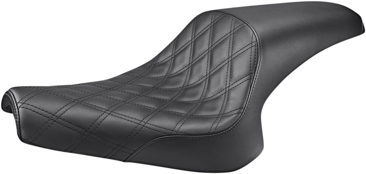 SADDLEMEN Seat - Profiler* - 2-Up - Front Lattice Stitch - Black - Bolt Y13-16-149