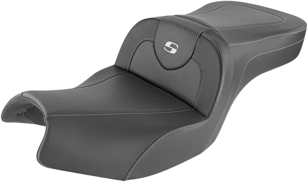 SADDLEMEN Roadsofa* Seat - Carbon Fiber - Without Backrest - Black - Indian I20-06-185