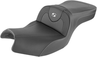 Thumbnail for SADDLEMEN Roadsofa* Seat - Carbon Fiber - Without Backrest - Black - Indian I20-06-185