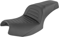 Thumbnail for SADDLEMEN Slim Roll & Pleat Seat - Black - Indian I20-06-161