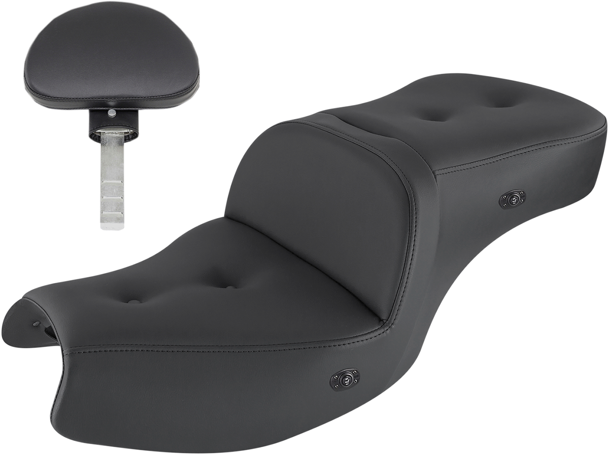 SADDLEMEN Pillow-Top Heated Roadsofa* Seat - With Backrest I20-06-181BRHCT
