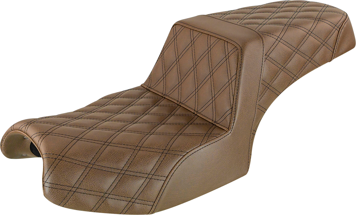 SADDLEMEN Step-Up Seat - Full Lattice - Brown - Challenger I20-06-175BR