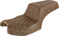 Thumbnail for SADDLEMEN Step-Up Seat - Full Lattice - Brown - Challenger I20-06-175BR