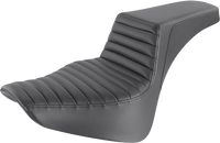 Thumbnail for SADDLEMEN Step-Up Seat - Front Tuck-n-Roll - Black 818-33-171
