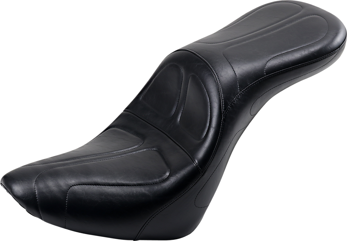 LE PERA Maverick Daddy Long Legs Seat - Black - Stitched - Softail '18-'23 LYX-910DL