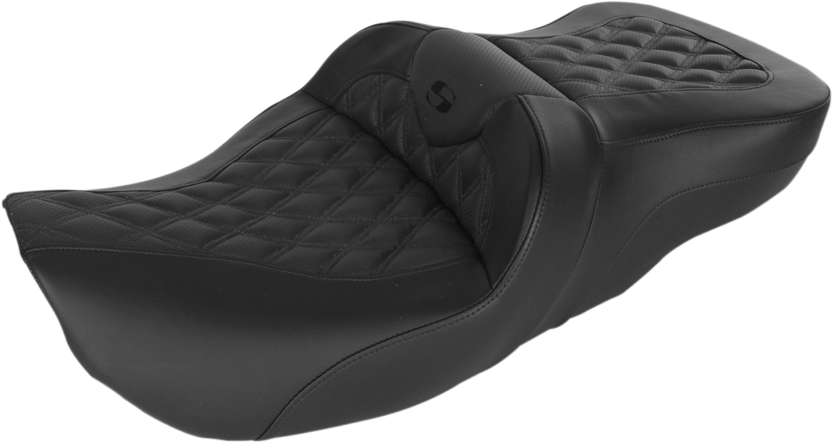 SADDLEMEN Roadsofa* Seat - Full Lattice Stitch - without Backrest - FLH '97-'07 897-06-182