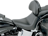 Thumbnail for SADDLEMEN Heels Down Solo Seat - With Backrest - Plain - Black - FXST 806-12-0041