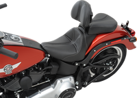 Thumbnail for SADDLEMEN Dominator Solo Seat - w/o Backrest - Black w/ Gray Stitching - FL/FX '06-'17 806-12-0042