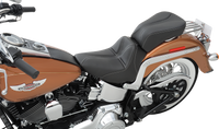 Thumbnail for SADDLEMEN Dominator Solo Seat - w/o Backrest - Black w/ Gray Stitching - FLSTC/N '06-'17 806-15-0042